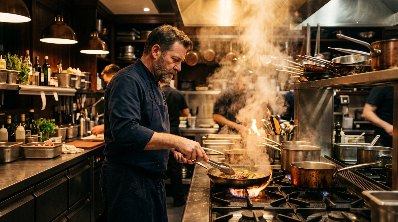 Chef Rolf Wortman en zijn team